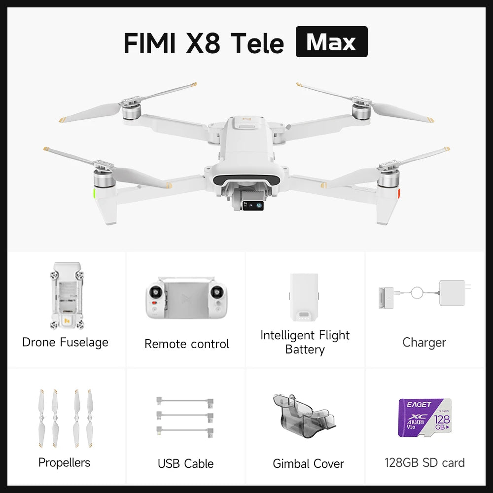 Tele Max drone CMOS Wide-Angle Tele Camera 30x Hybrid Zoom