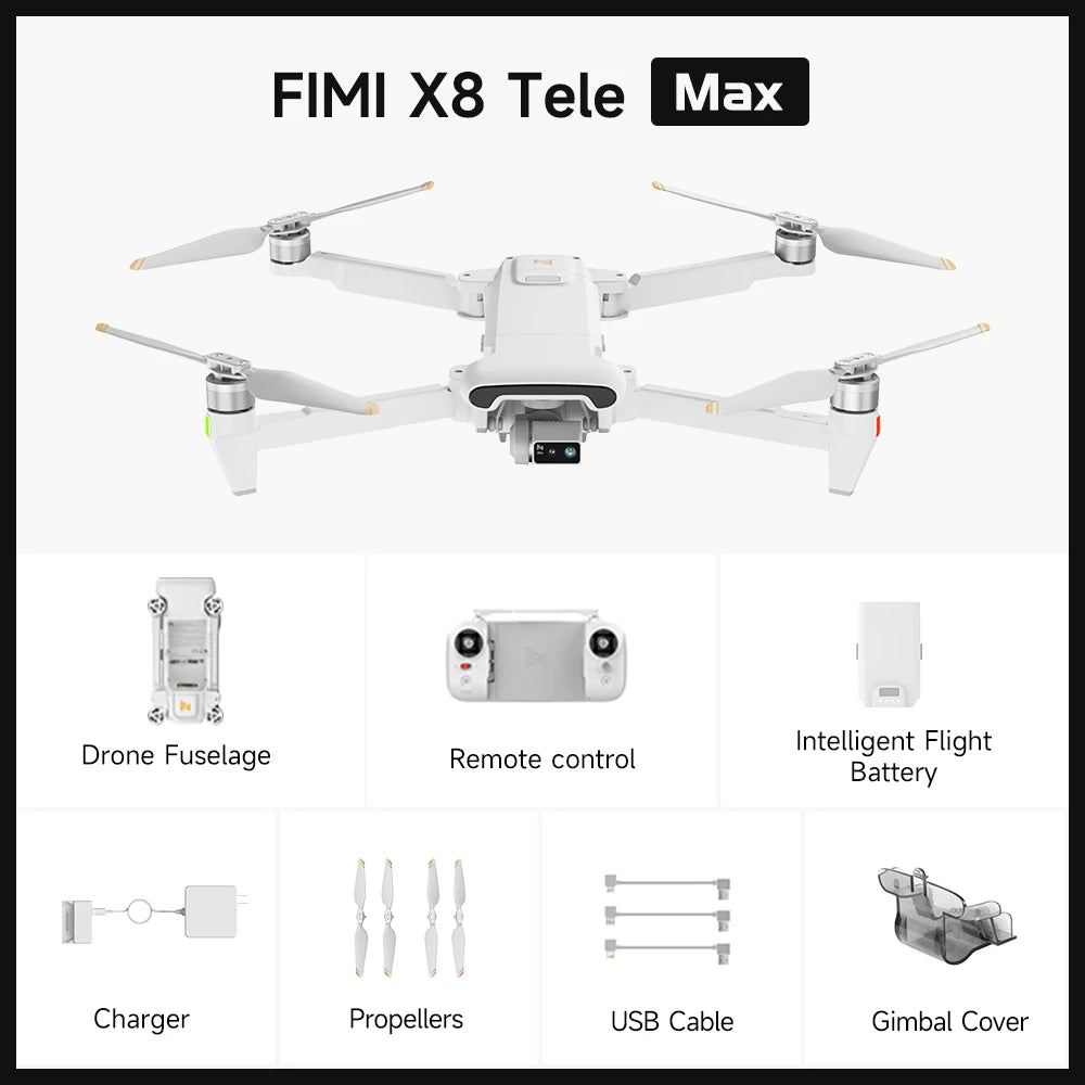 Tele Max drone CMOS Wide-Angle Tele Camera 30x Hybrid Zoom