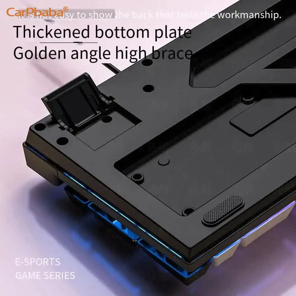 USB Wired Gaming Keyboard Color Backlit Mechanical Hand Feel Keyboard