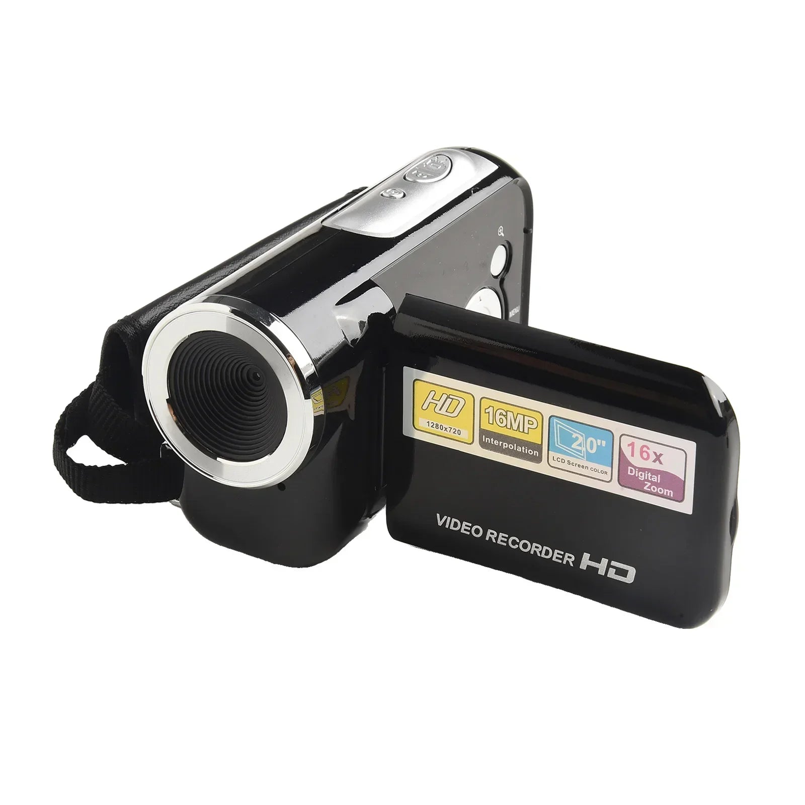 D90 1080P 16MP Digital Camera 2.4 Inch Rotatable Screen Camcorder