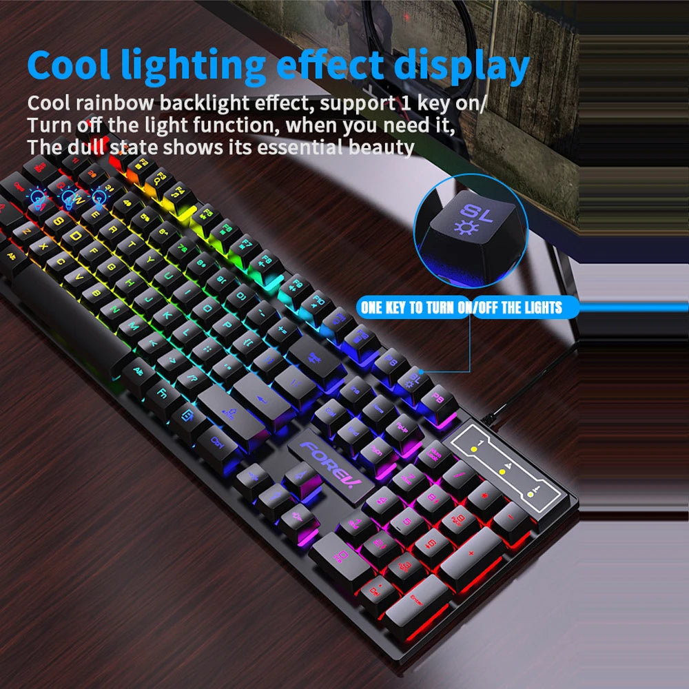 Mechanical feel Keyboard Wired Gaming Keyboard for Laptop Desktop