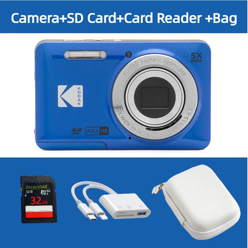 KODAK PIXPRO FZ55-RD 16MP Digital Camera 5X Optical 28mm Wide Angle