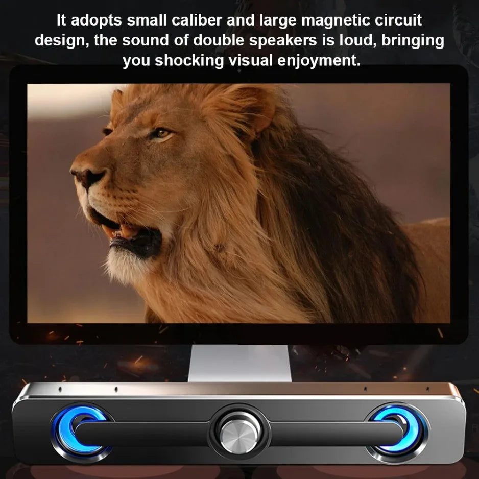 Computer Speaker USB Wired Powerful  Bar Stereo Subwoofer Bass Speaker