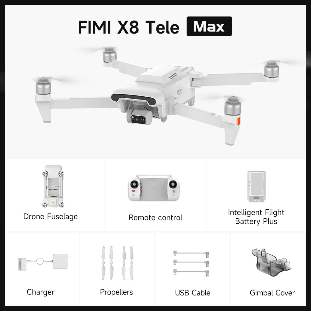 Tele Max drone CMOS Wide-Angle Tele Camera 30x Hybrid Zoom