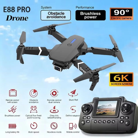 New Upgraded Drone E88 Pro 4K Dual Camera HD Aerial Photography Dron