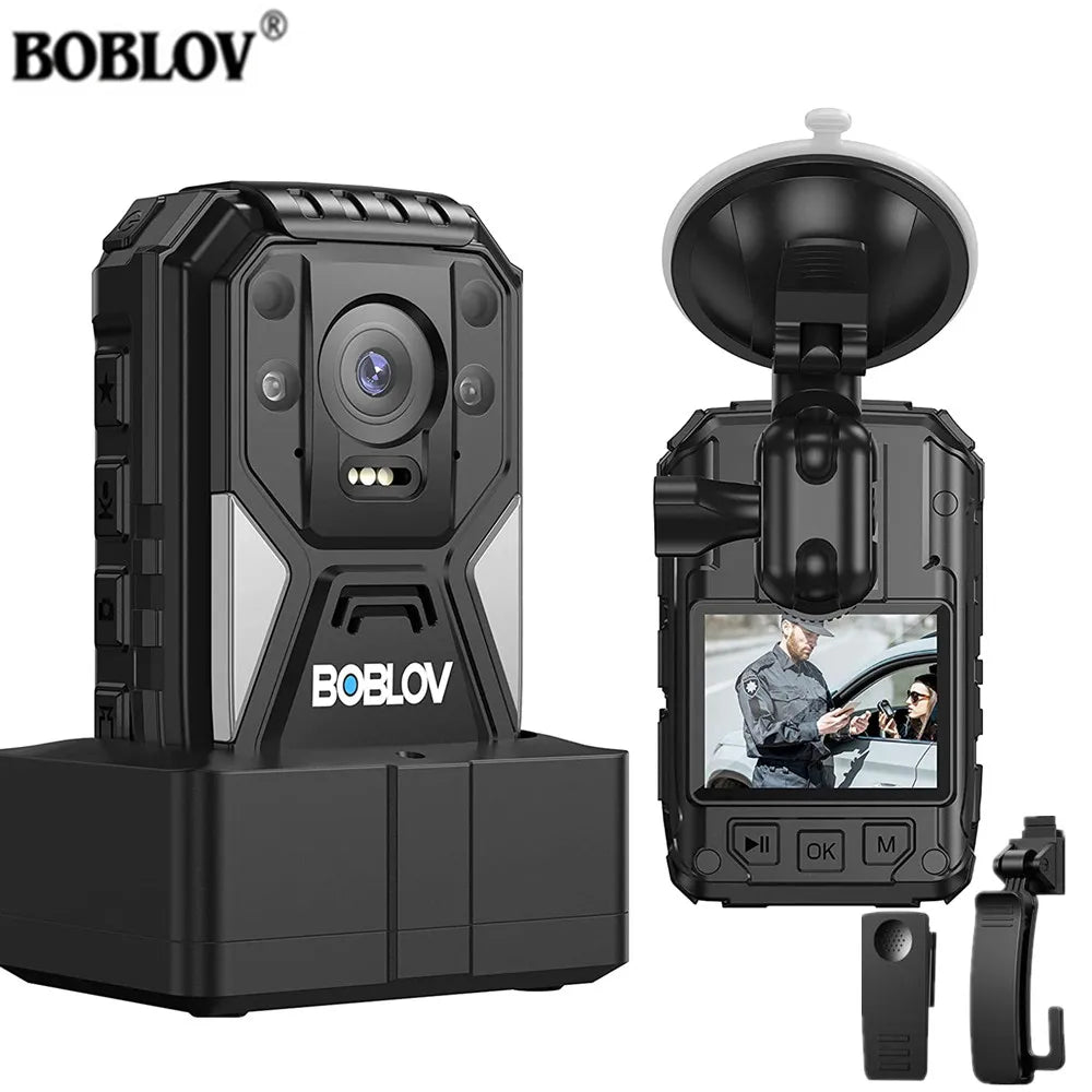 Body Worn Camera 4K 128G Video Recorder GPS IP67 Police Security Camera