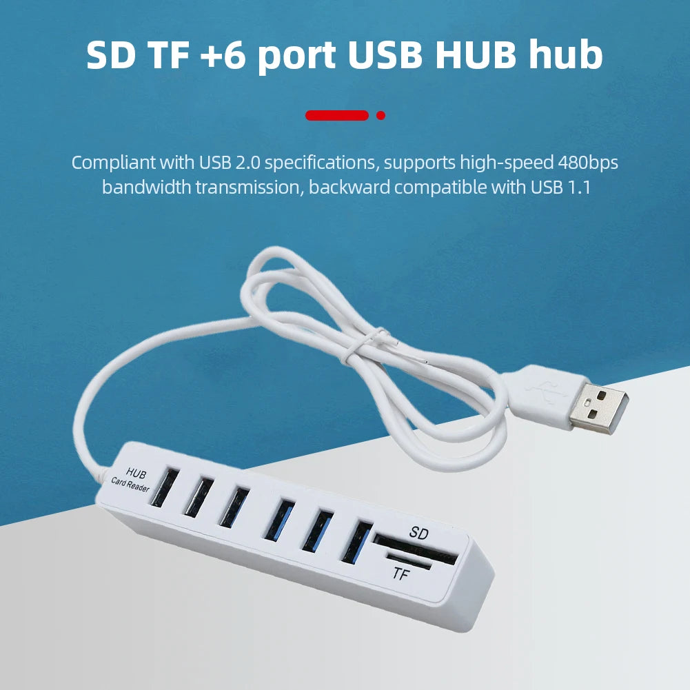 Hub Multi Splitter Port High Speed Transmission Memory TF Docking Station
