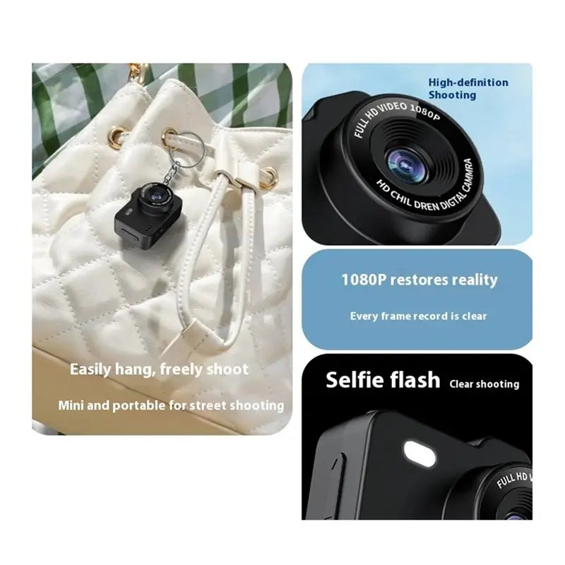 Keychain Camera Micro 1080P Camera Ultra-Compact Digital Camera