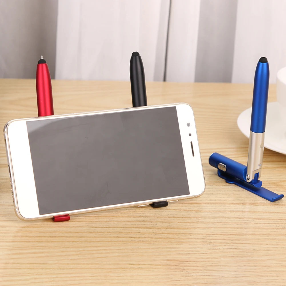 Multifunctional Ballpoint Pen Mobile Phone Stand Holder Folding